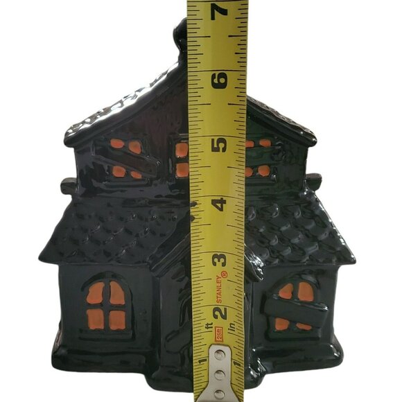 New Yankee Candle Haunted House Jar Holder Boney Bunch Halloween Ceramic 2021 - Picture 13 of 16